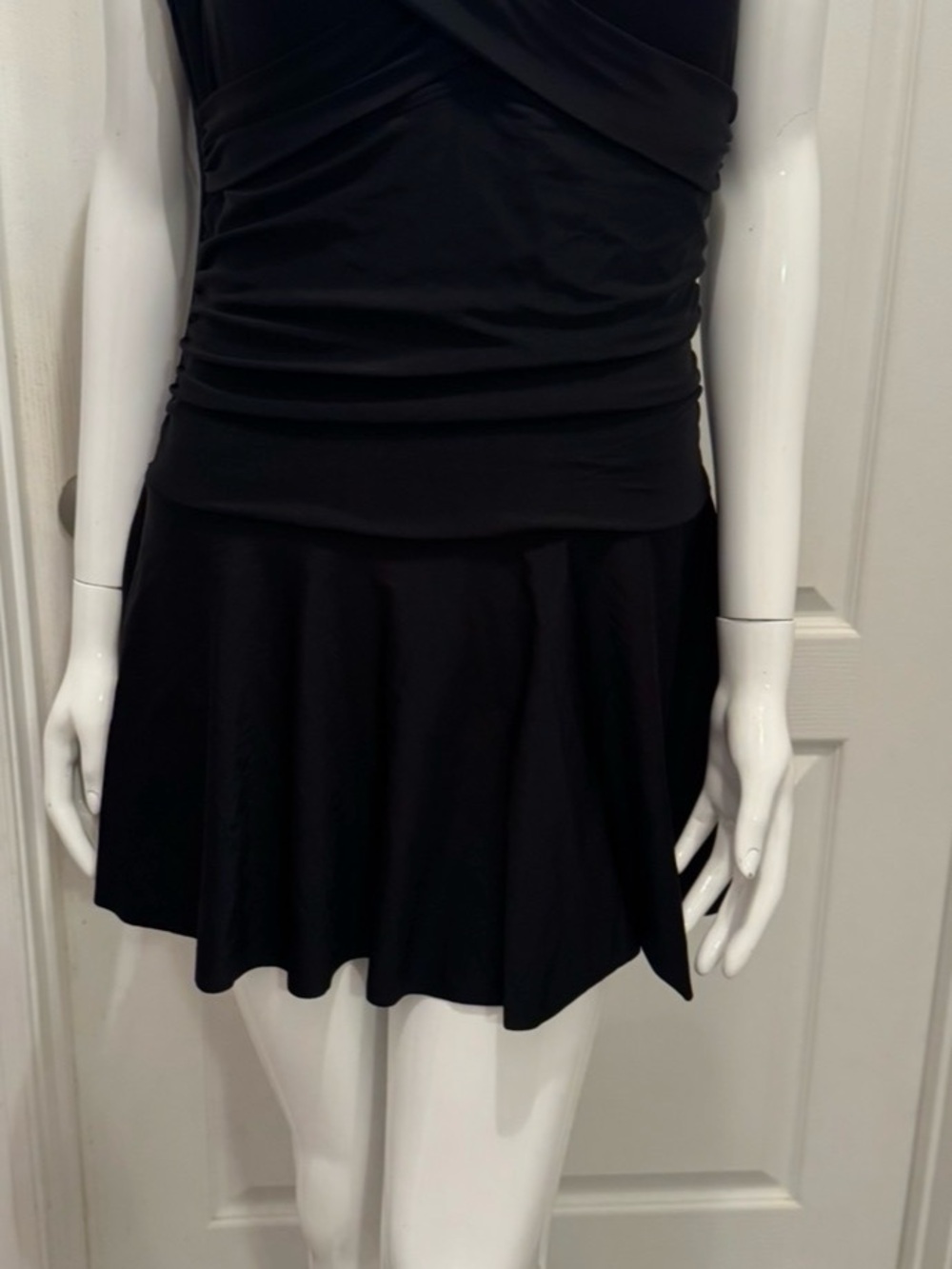Classic Black One-Piece Swim Dress